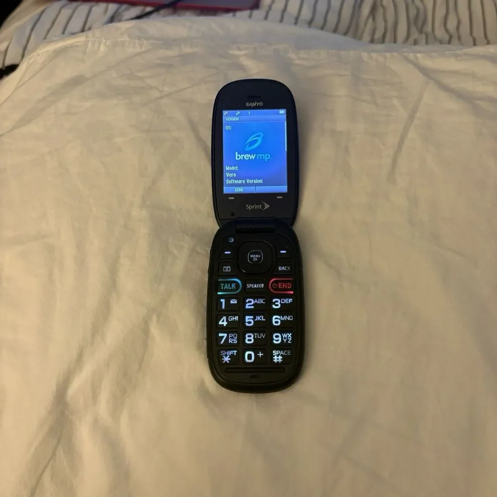 Sanyo Vero SCP-3820 Sprint Flip Phone Tested Works Perfectly Great Condition